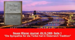 Neues Wiener Journal(1909): „Die Sympathie für die Türkei hat in Österreich Tradition“