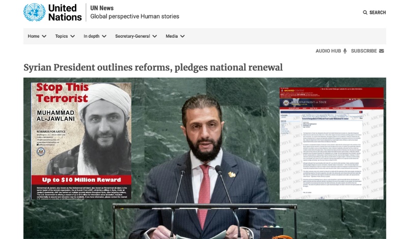 Ahmed al-Sharaa vor der UN: Digitale Löschung als diplomatische Rehabilitierung