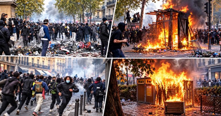 Schülerproteste erschüttern Frankreich vor der Präsidentschaftswahl